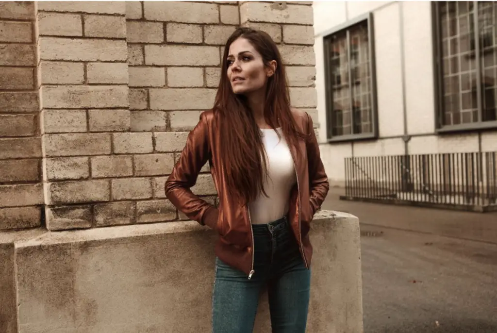 Women's Leather Bomber Jackets